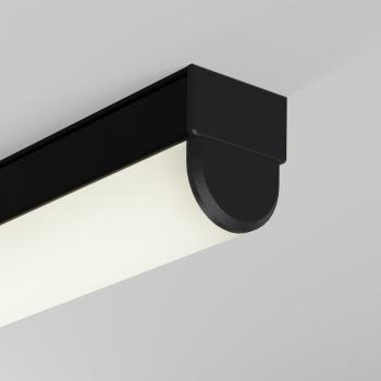 schwarze halbrunde Endkappe